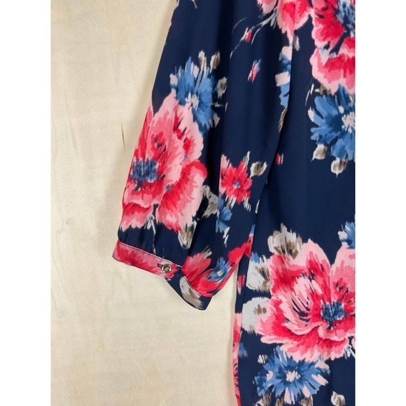 Charter Club Top Womens Medium‎ Floral Blouse - Picture 5 of 9